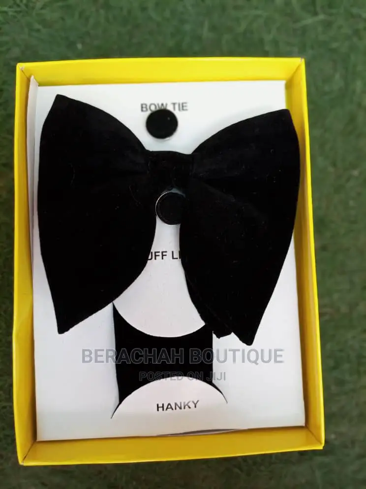 Men Bow Tie and Cufflink