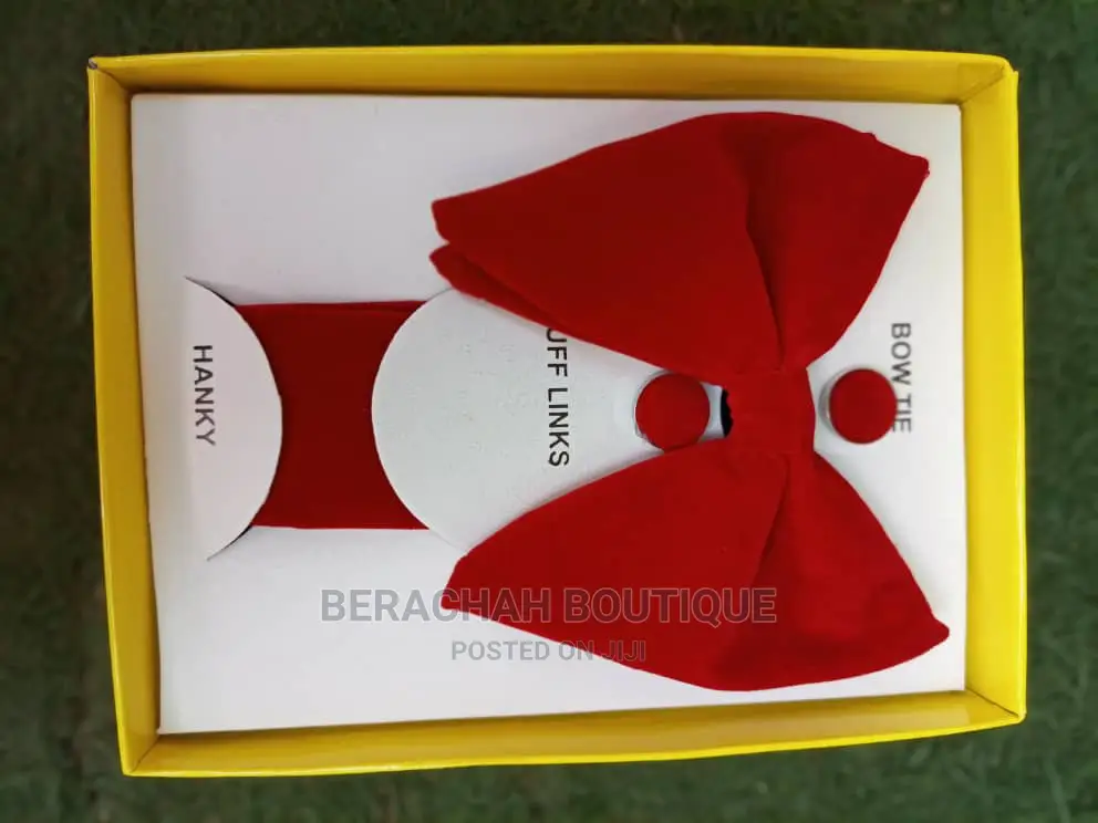 Men Bow Tie and Cufflink