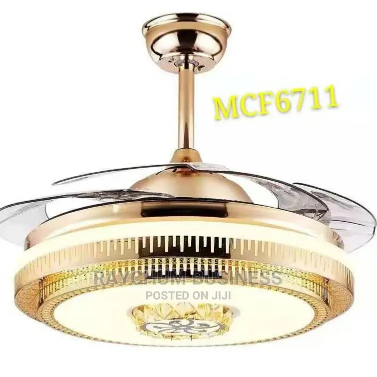 Chandelier Ceiling Fan With Remote Control That Folded Blade