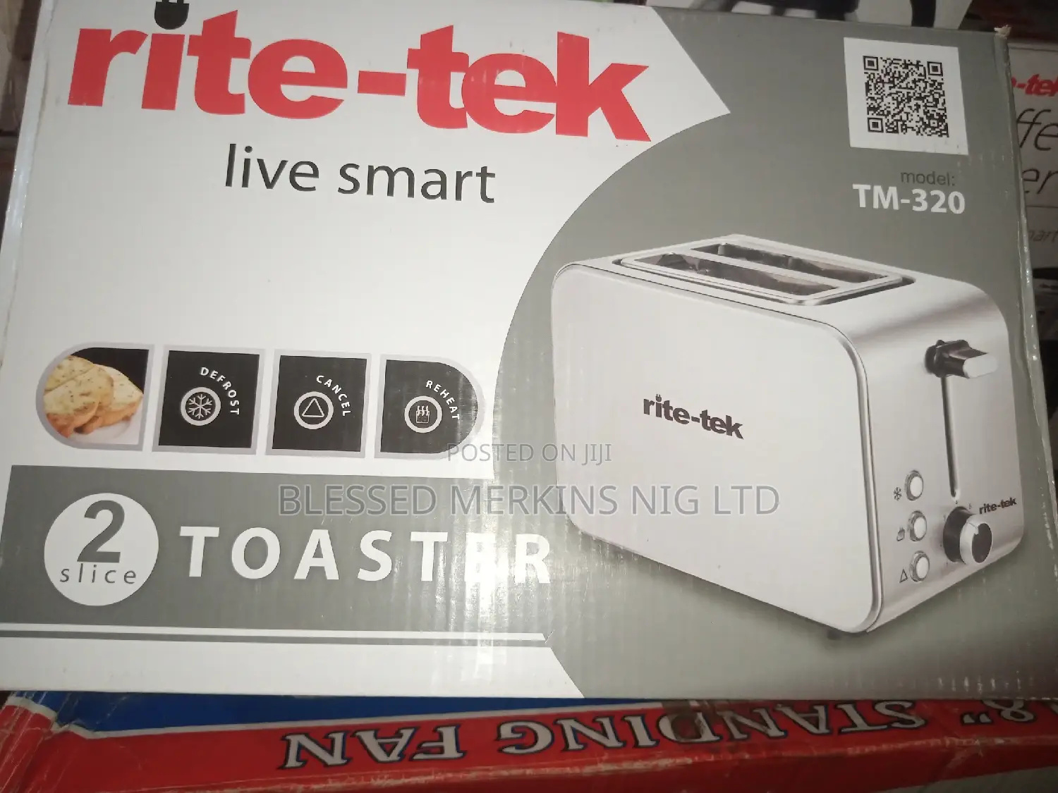 Rite-Tek Pop Up Toaster 2 Slice