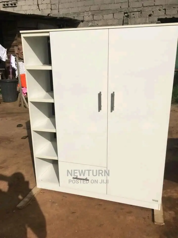 Two Doors Standing Wardrobe With Extra Storage.