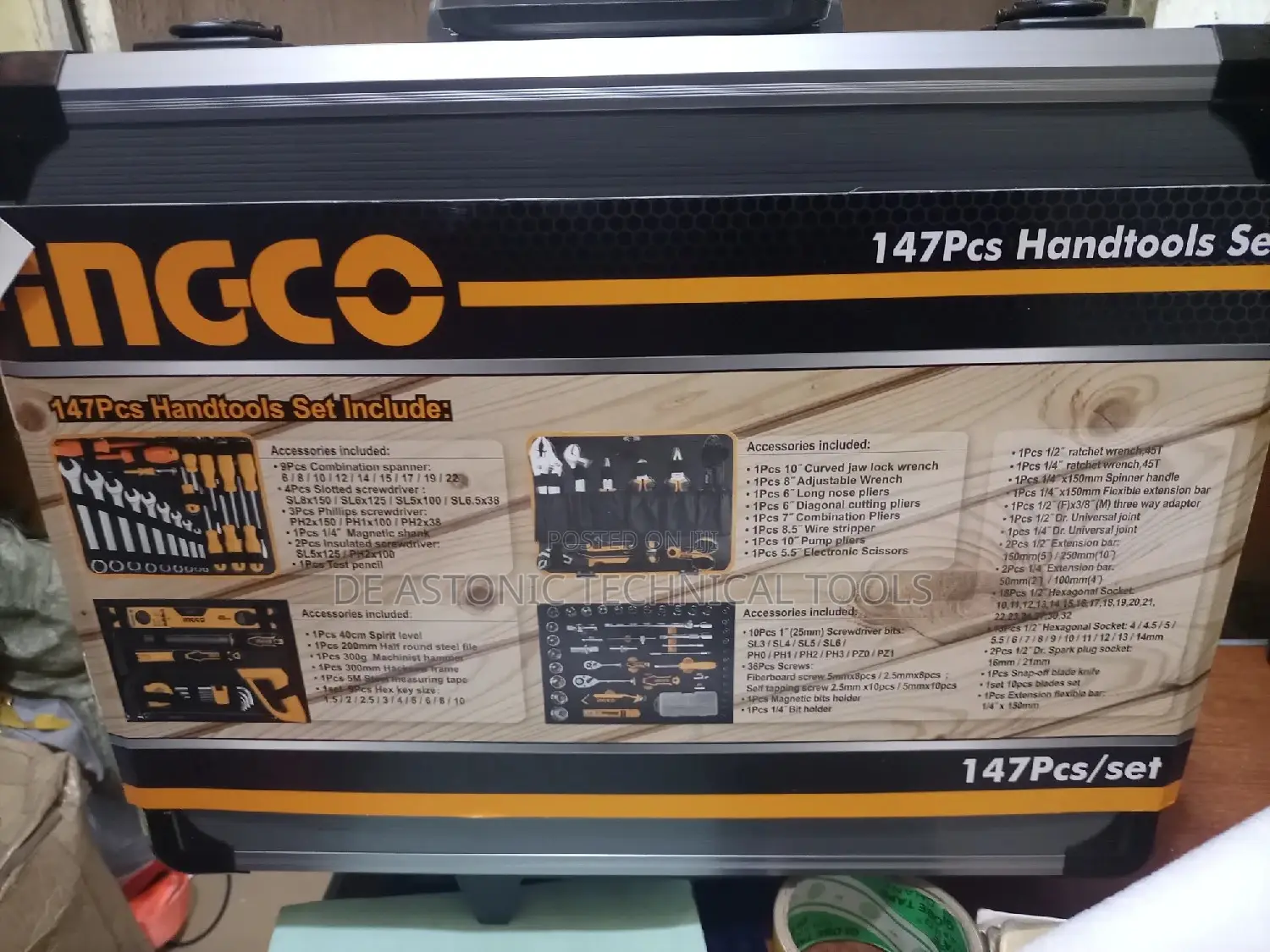 Ingco 147 PCS Combination Tools Box
