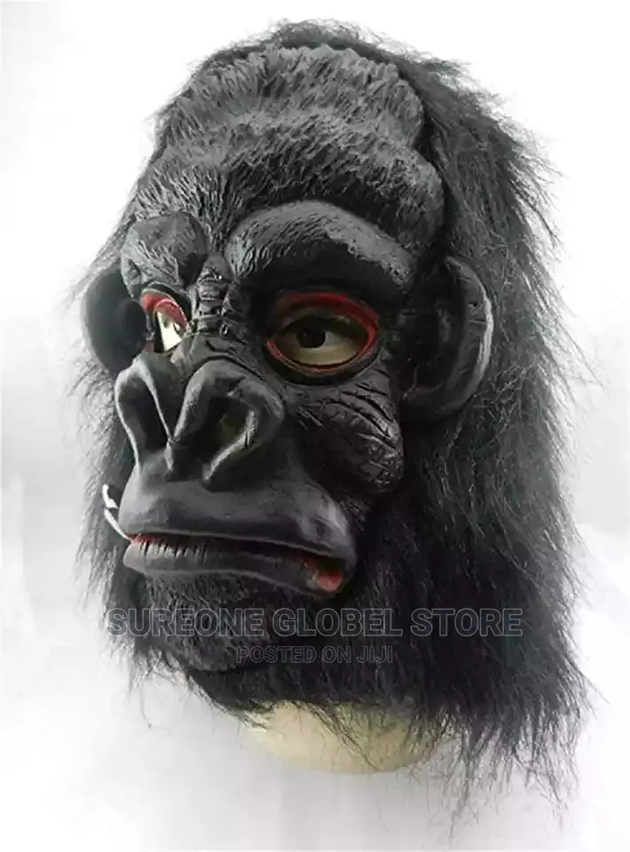 Black Gorilla Mask Horror