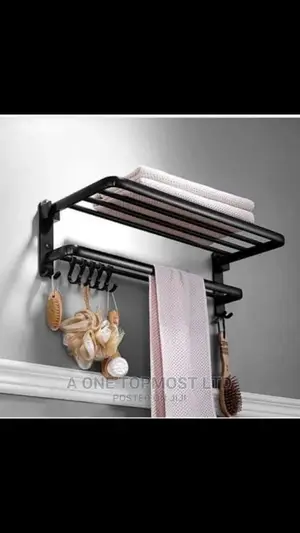 Black Multiple Towel Rail