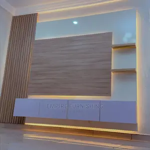 White and Gold Tv Stand