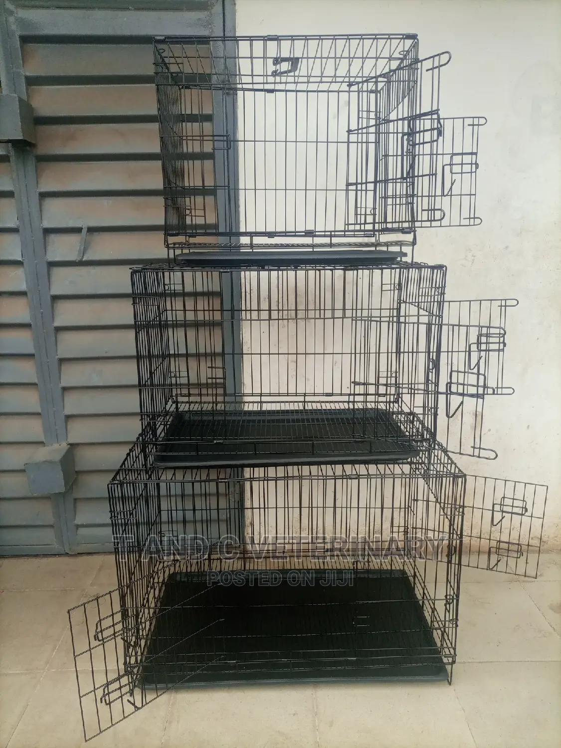 Heavyweight Pet Dog Collapsible Cages With Double Door