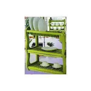 Happy Home 3 Layer Durable Plastic Dish Rack