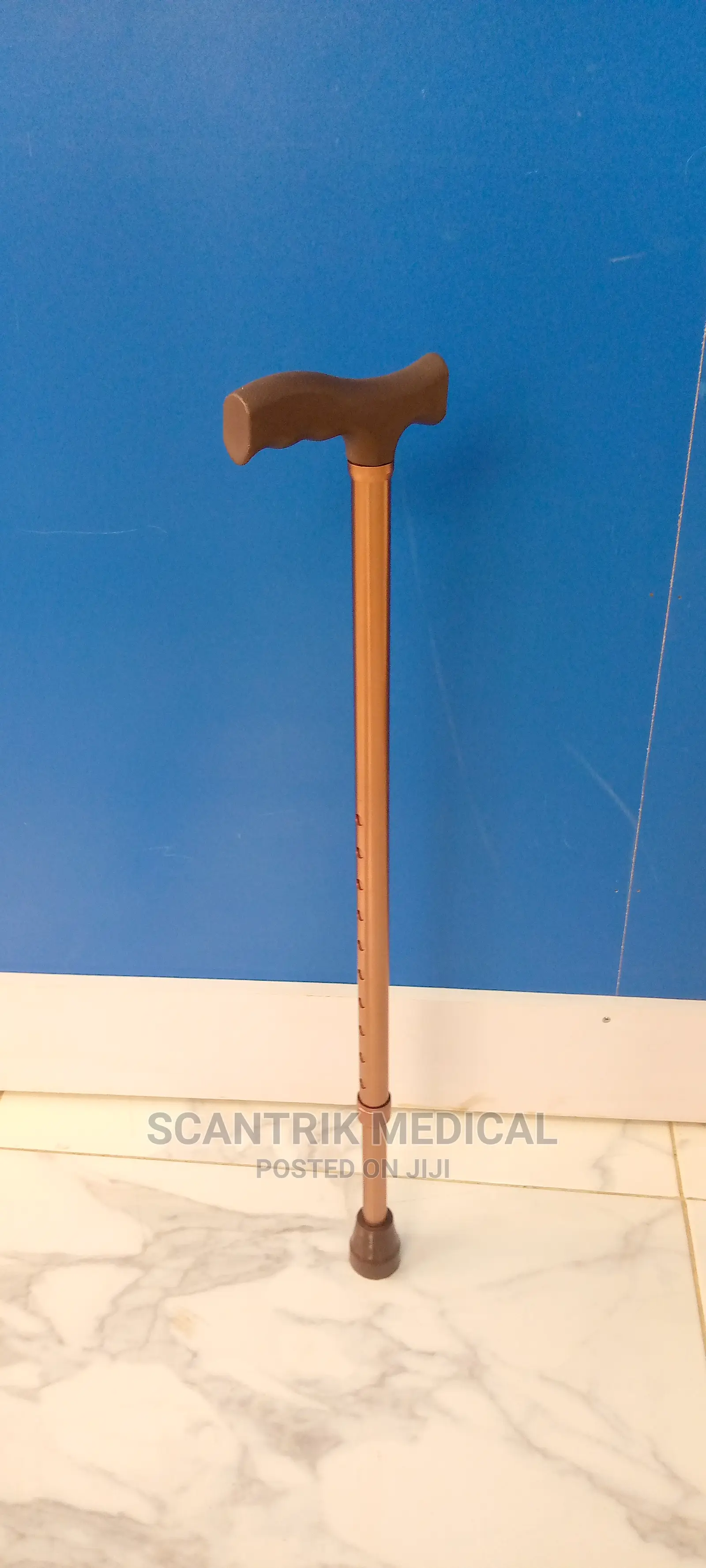 Height Adjustable Single Walking Stick
