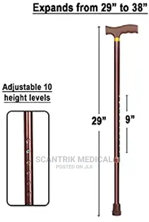 Walking Stick – Aluminium Palm Grip – Left | Right