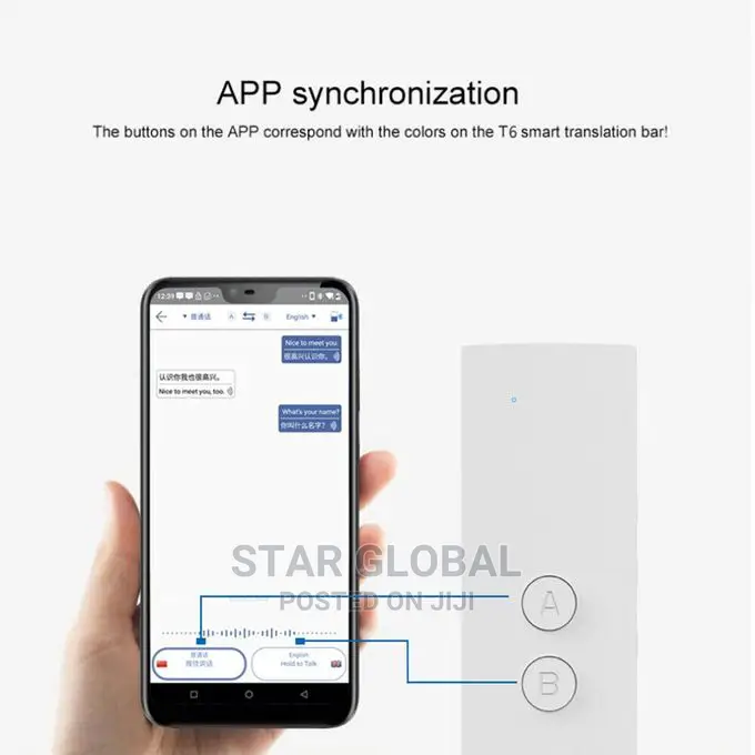 T6 Intelligent Translator Device Handheld Speech