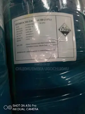 Drum Hydrochloric Acid. Hcl.