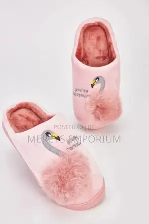 Bird Embroidered Slippers