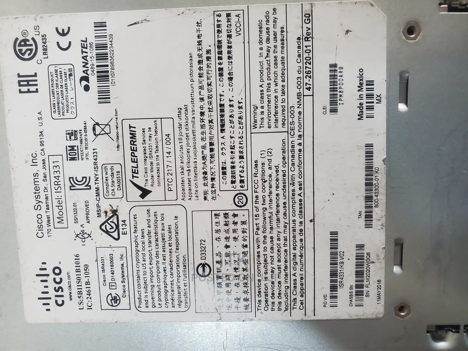 Cisco Isr 4331/K9