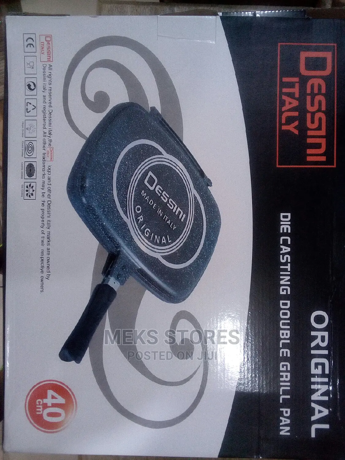 40 Cm Dessini Double Sided Grill Pan