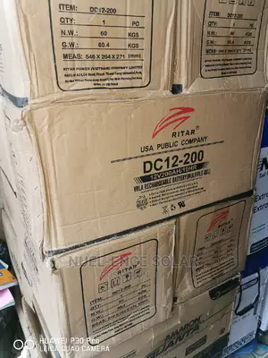 12v 200ah Ritar GEL Battery