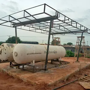 Complete Construction Of 7tons LPG Storage With Canopy