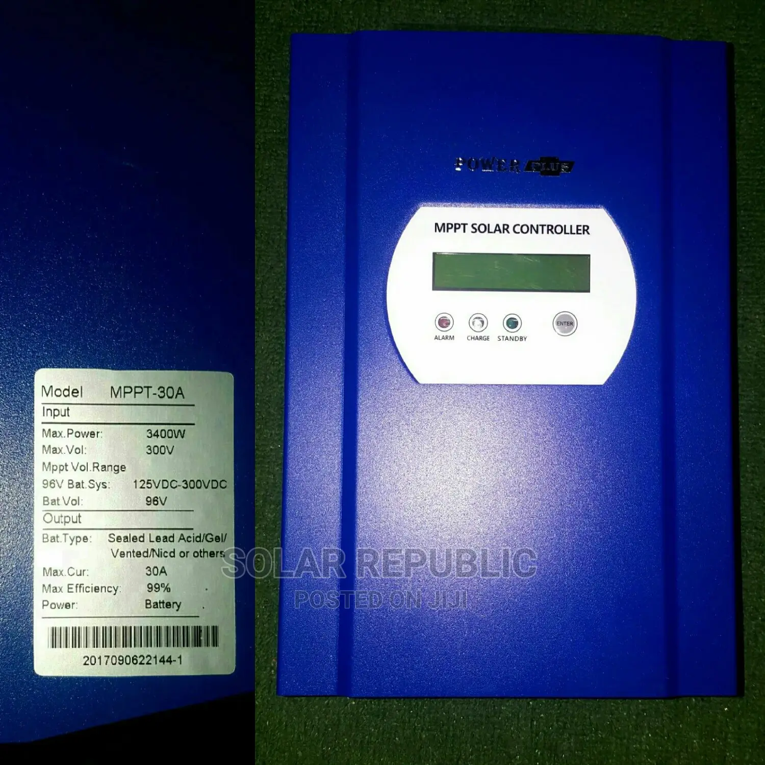 30A 96V Powerplus MPPT Charge Controller