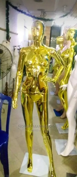 Size 10 Female Gold Chrome Mannequins
