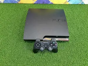 Uk Used Sony Playstation 3 Slim W/Games, Cables and Pad