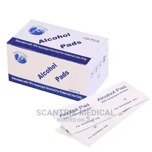 Portable 100pcs/Box Alcohol Swab Pads