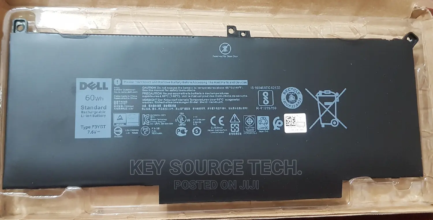 Dell F3ygt Laptop Battery For Dell Latitude E7480 E7490 60wh(Original)
