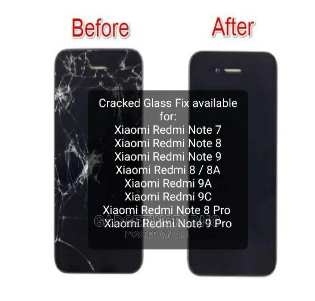 Xiaomi Redmi 7, 8/8a, Note 7, Note 8, Note 9 Cracked Screen