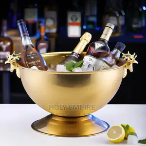 Stainless Steel Deer Head Ear Wall Champagne Keg