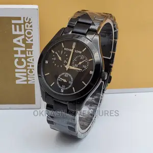 Michael Kors Chronograph Black Chain Watch for Women's