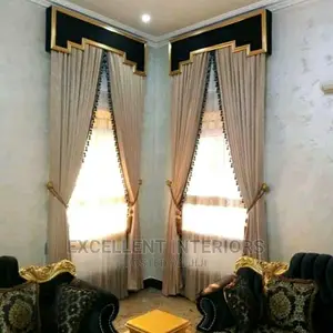 Quality 3D Board Plain Curtains.