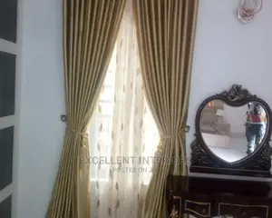 Plain Gold Curtain.