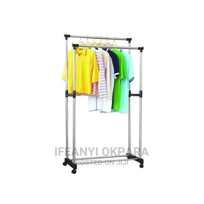 DOUBLE POLE Telescopic Clothes Rack