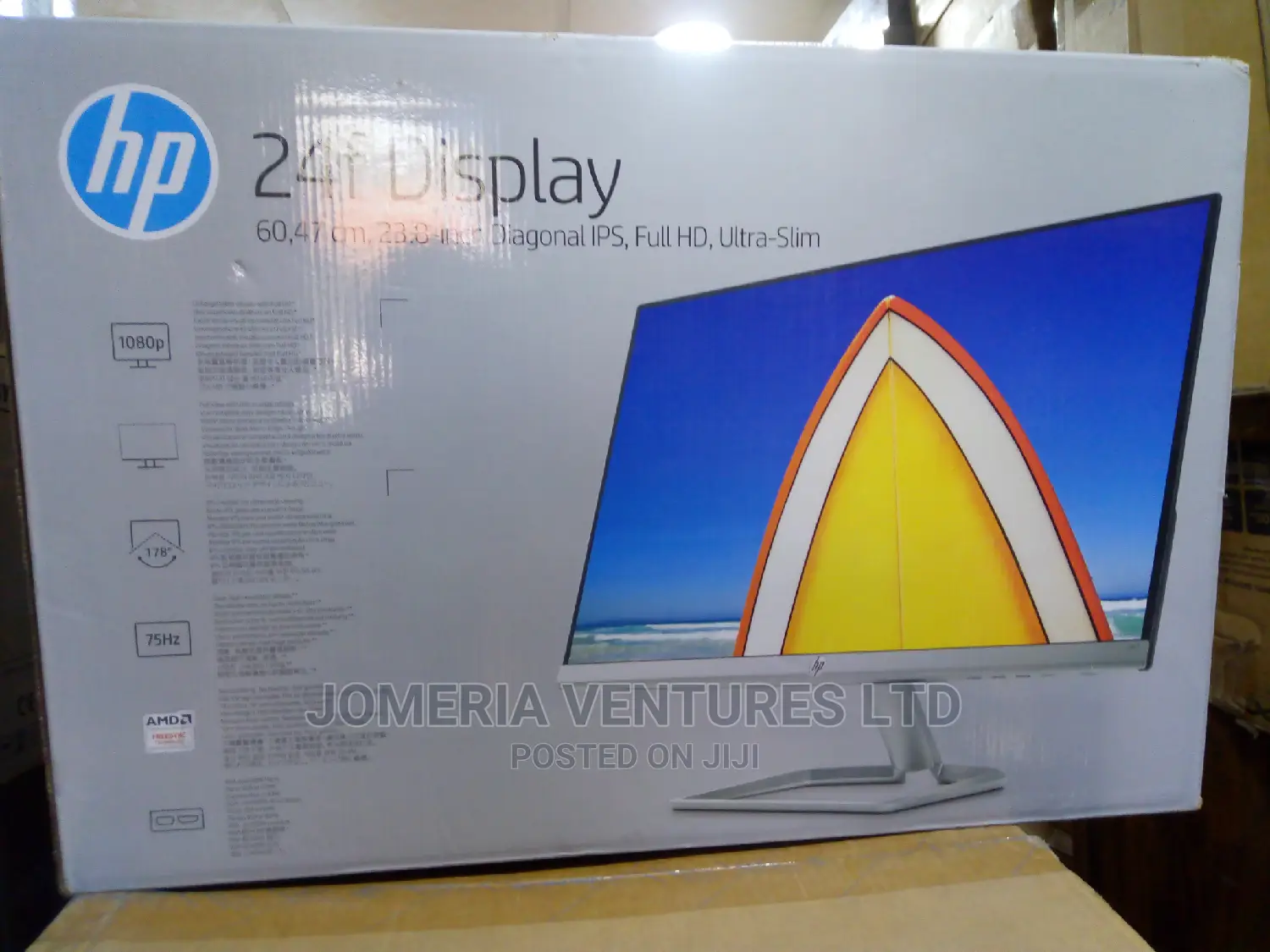 HP 24F Display 23.8-Inch Diagonal Ips, Full Hd, Ultra-Slim M