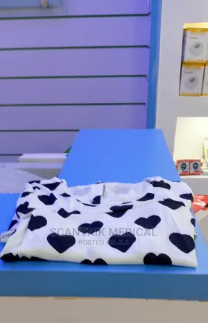 Pregnant Woman in Hospital Gown