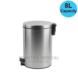Stainless Steel Step Dustbin With Pedal
