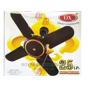 Brand New Ox 4 Blade Short-hand Ceiling Fan(Brown)