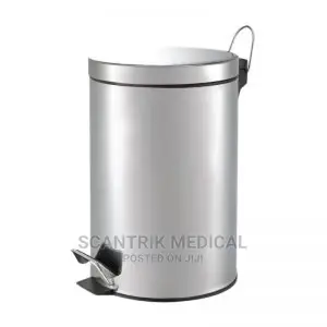 8 Liter Stainless Steel Step Garbage Can Waste Bin