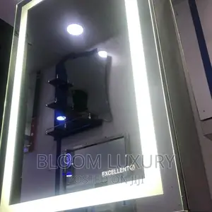 LED Mirror With Shelves