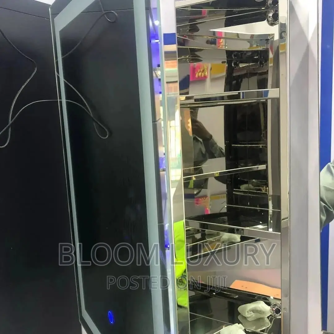 LED Mirror With Shelves