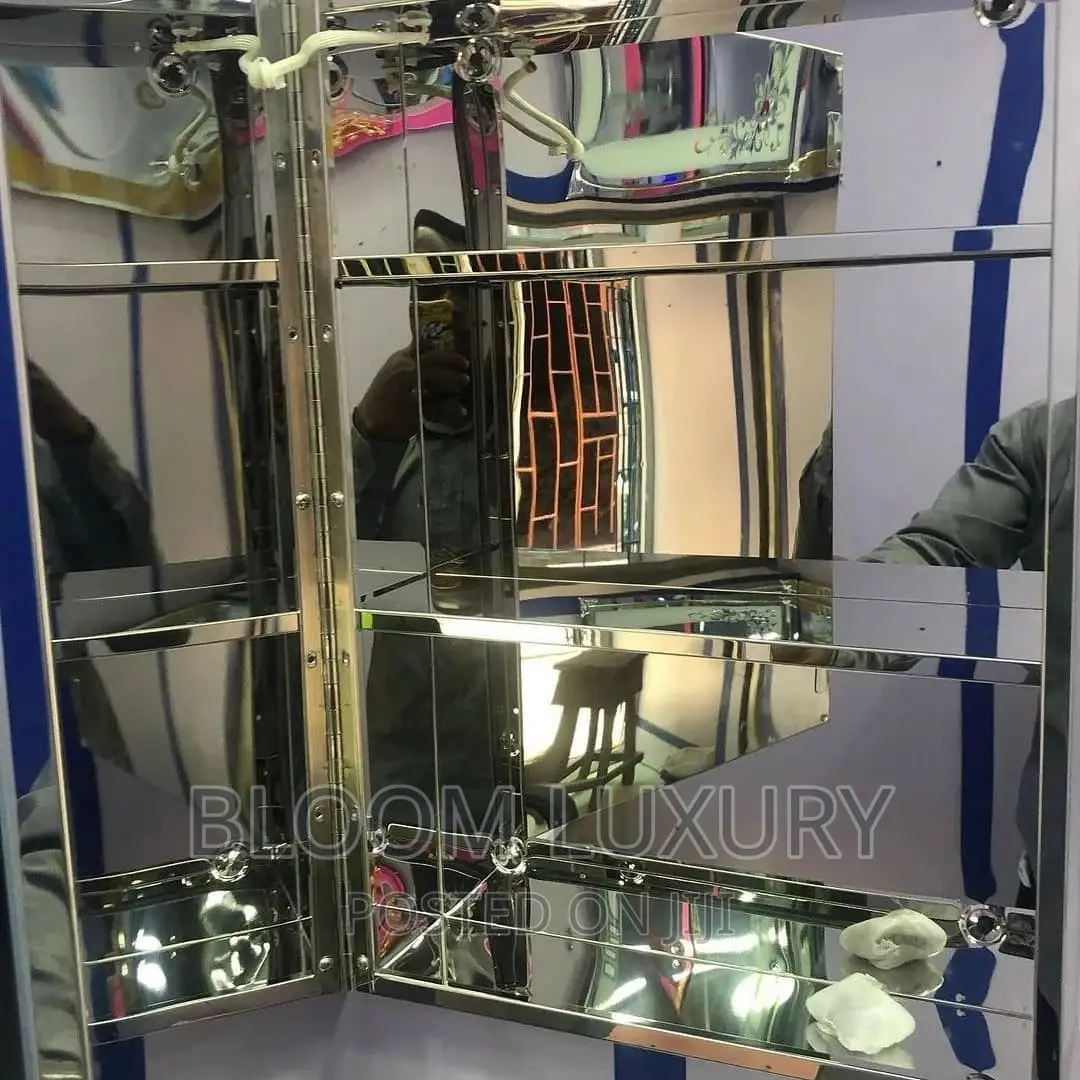 LED Mirror With Shelves