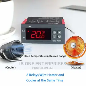 Digital Temperature Controller Two Relay Sensor Thermostat