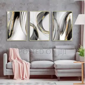 Abstract Black And Gold Canvas Print