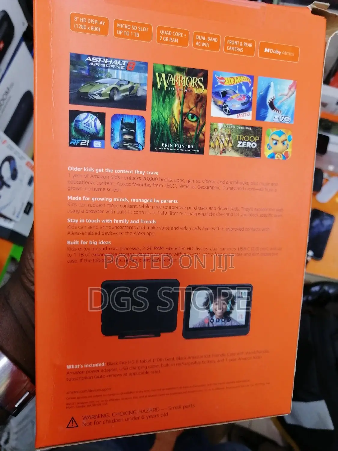 New Amazon Fire HD 8 Kids Pro 32 GB Blue