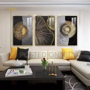 Abstract Wood Grain Mural Decor