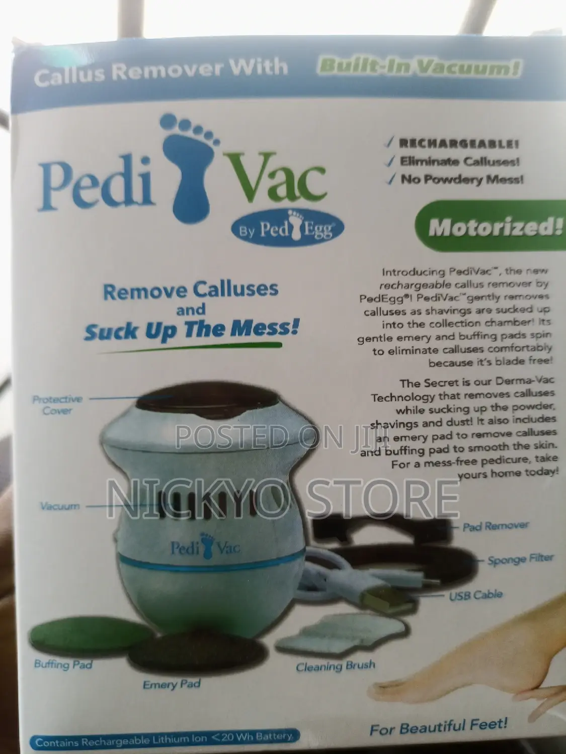 Rechargeable Pedi Vac (Callus Remover)