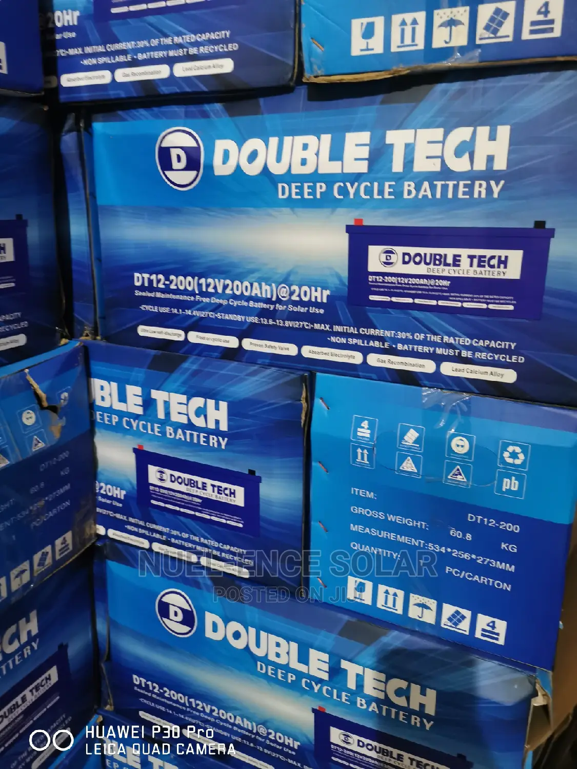 12v 200ah Double Tech Deep Cycle Battery.