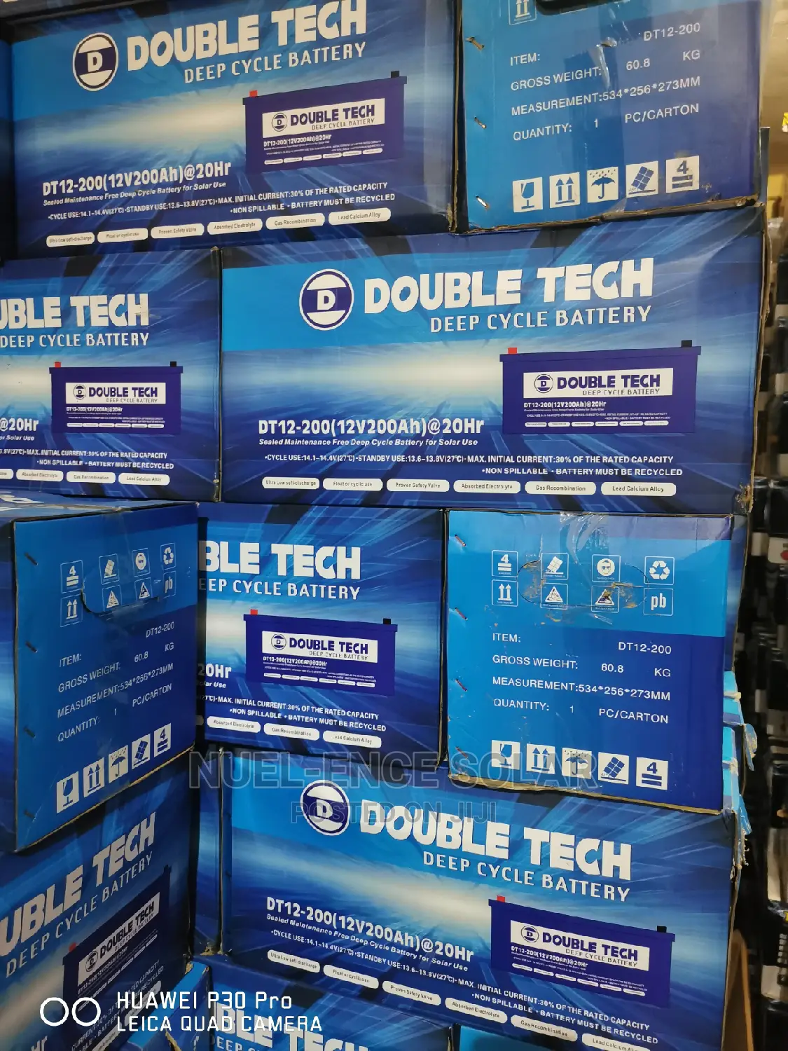 12v 200ah Double Tech Deep Cycle Battery.