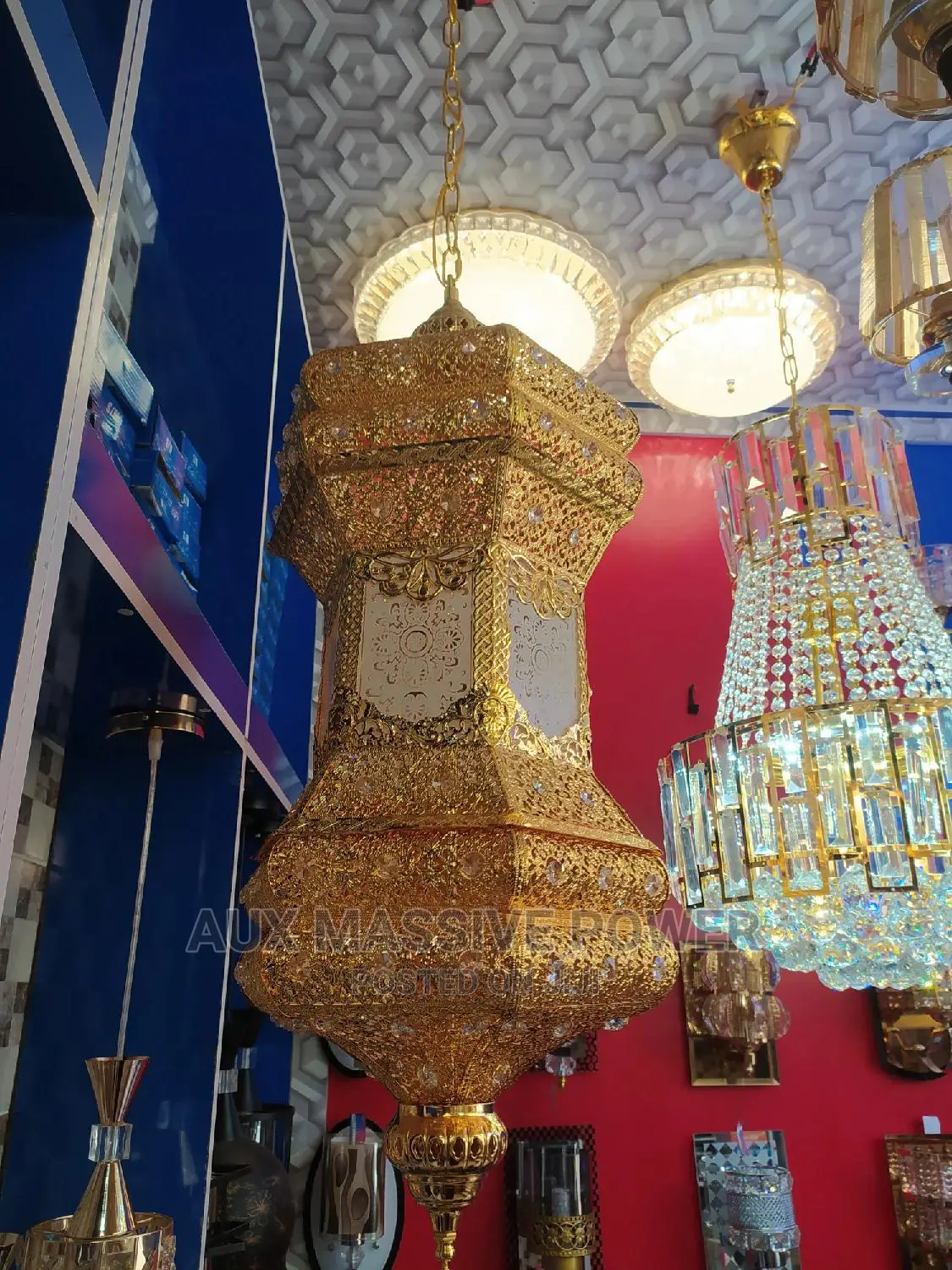 Golden Pendant Chandelier