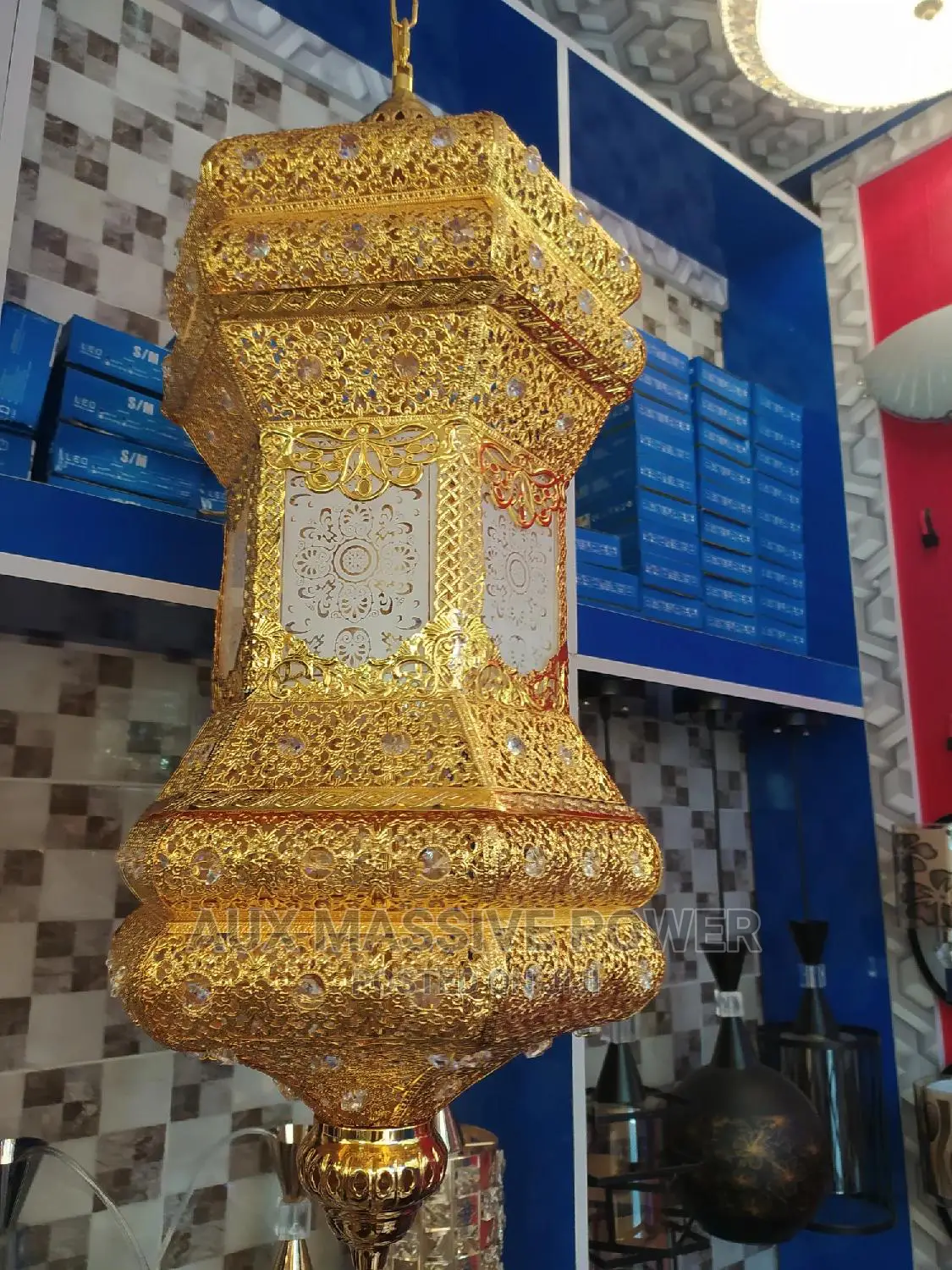 Golden Pendant Chandelier