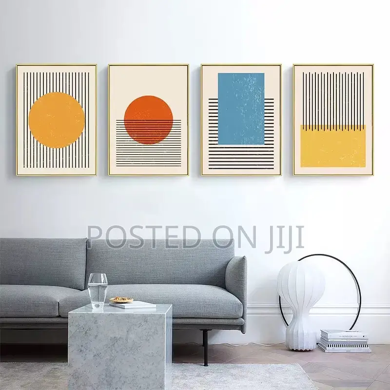 Modern Abstract Black Line Poster and Print