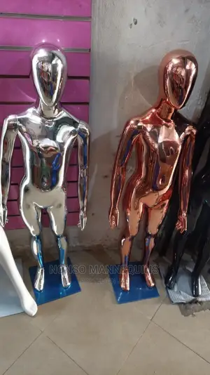 Aryrlic Chrome Unisex Kids Faceless Mannequins